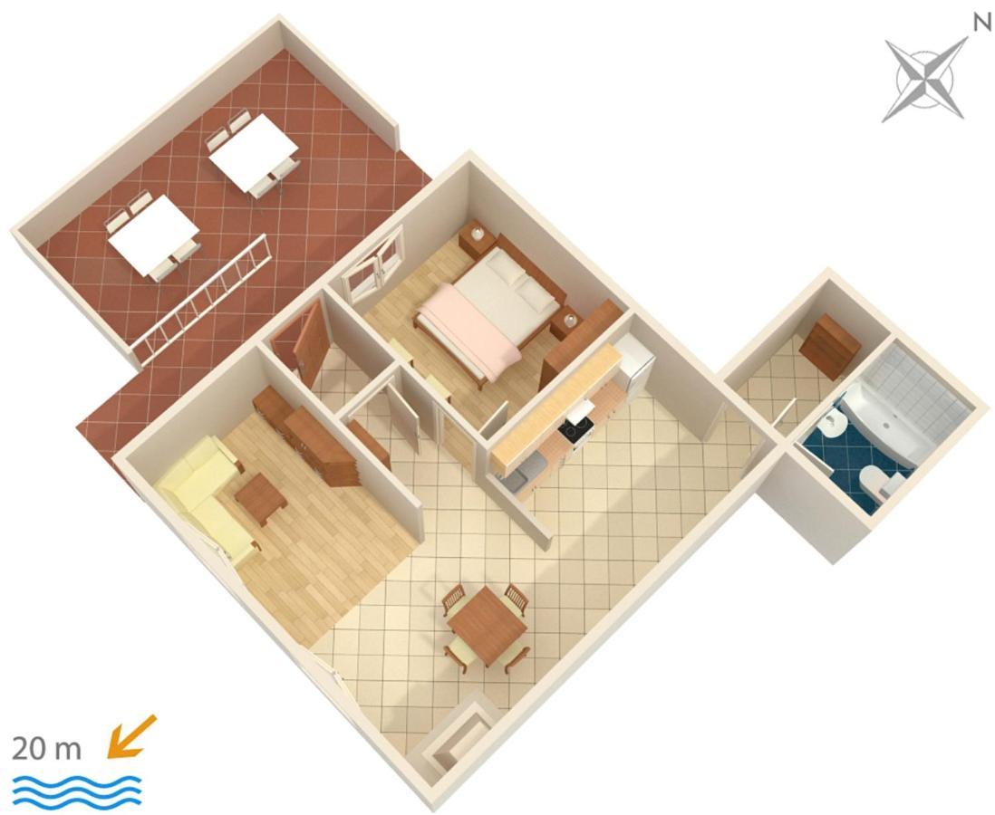 Apartments By The Sea Brist, Makarska - 505 Podaca Luaran gambar